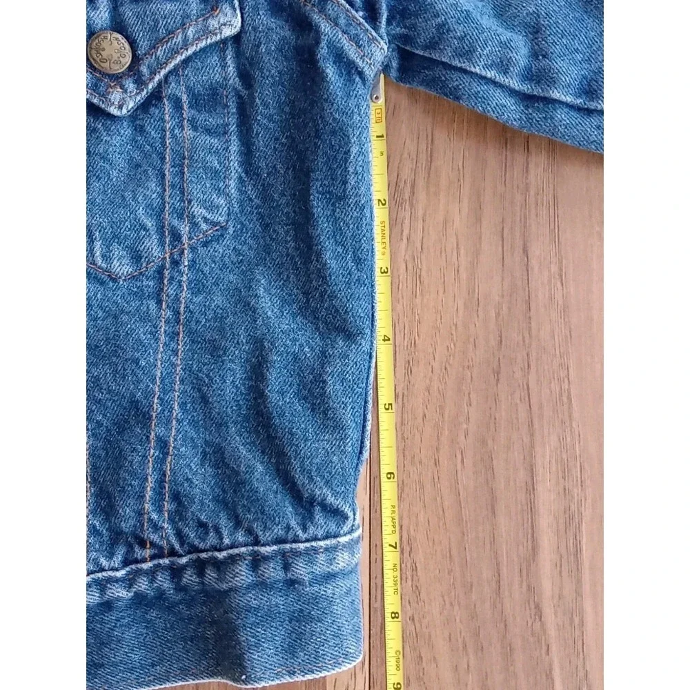 OshKosh B'Gosh Flannel lined Kids denim jacket No Size Tag - See measurements